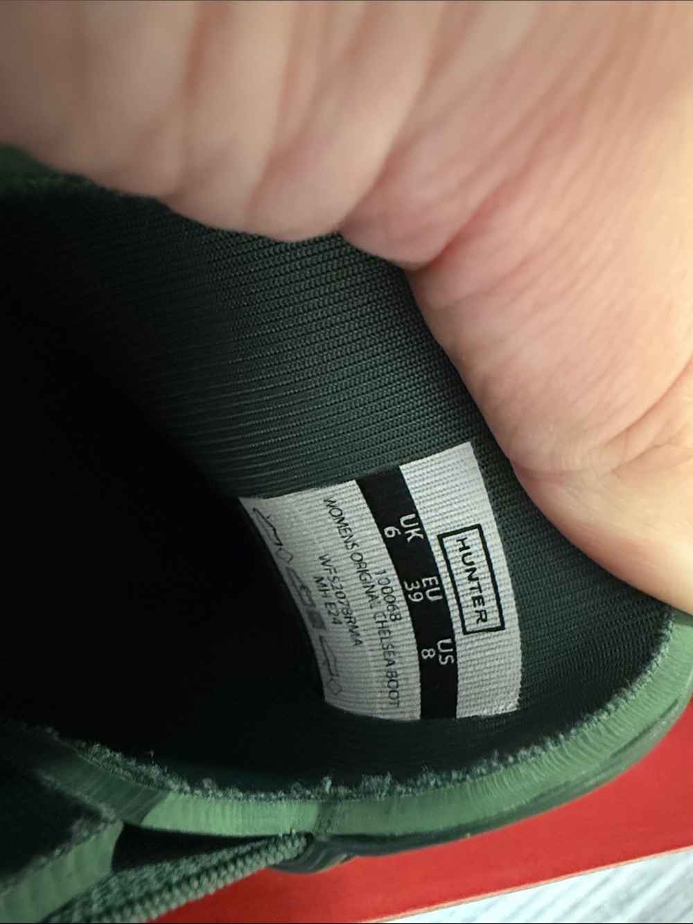 Hunter Green Chelsea Waterproof Rain Boots - Picture 3 of 5